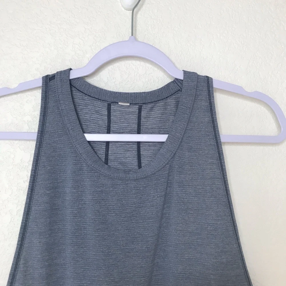 LULULEMON Pace Perfect Tank Heathered Sterling